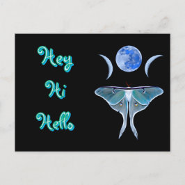 ルナモストリプルムーンヘイこんにちは ポストカード