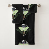 ルナモスムーンフェイズブラック バスタオルセット (インサイチュ)