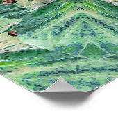 ルナモス万華鏡のように千変万化するパターンアートプリント ポスター (角)