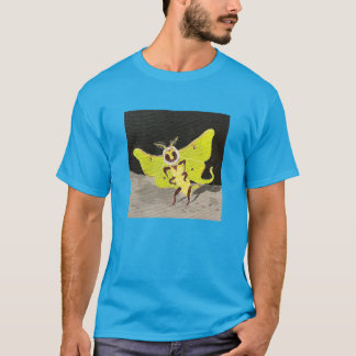 ルナモス(蛾)が月面着陸 Tシャツ