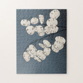 ルナリアシルバードルマネープラントアートプリント ジグソーパズル (縦)