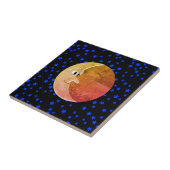 ルナヴィンテージムーンアンドスターズスケッチ タイル (側面)