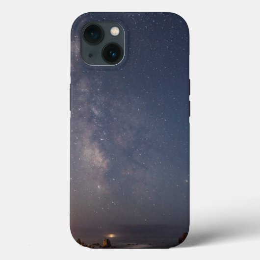 ルナーエクリプスと天の川 | バンドンビーチ オレゴン州 Case-Mate iPhoneケース (裏面)