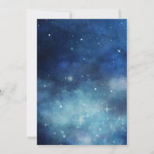 ルナースカイ満月天体銀河星ウェディング 招待状 (裏面)