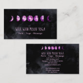 *~*ルナーワックスWanフルバイオレットパープルムーンフェーズ 名刺 (正面/裏面)