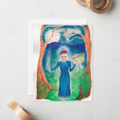 ルナ女神フラットノートカード ノートカード (正面/裏面インサイチュ)