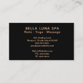 *~*ルナ宇宙月の宇宙シャーマンムーンズ 名刺 (裏面)