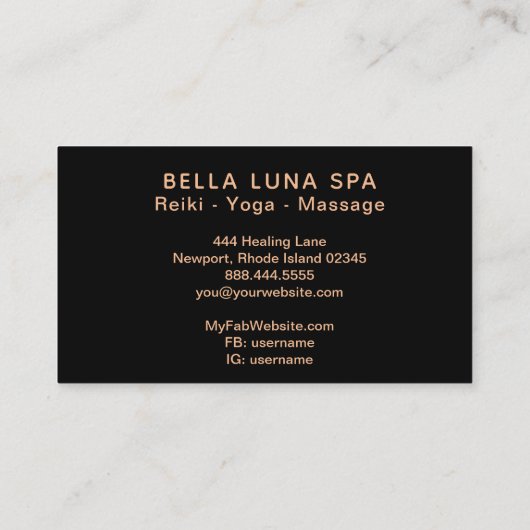 *~*ルナ宇宙月の宇宙シャーマンムーンズ 名刺 (裏面)