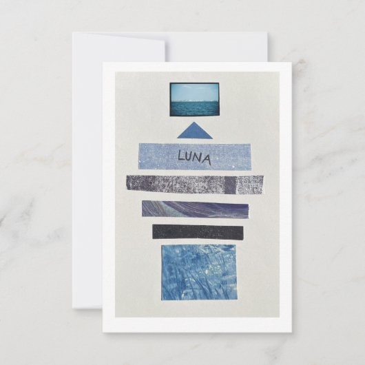 ルナ文房具 招待状 (正面)