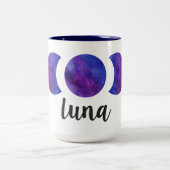 ルナ段階のコーヒー・マグ ツートーンマグカップ (中央)