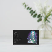 "ルナ"のゴシック様式月のLillyの妖精の芸術の名刺 名刺 (スタンド正面)
