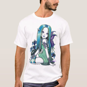 "ルナ"のゴシック様式月のLillyの妖精の芸術はTシャツをからかいます Tシャツ