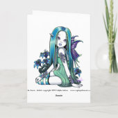"ルナ"のゴシック様式月のLillyの妖精の芸術カード カード (裏面)