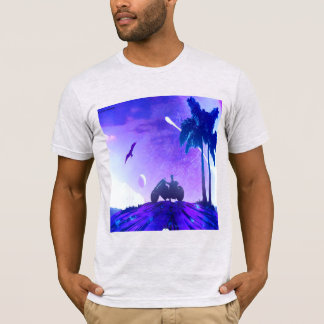 - ルナ・ミラージュ – パレスチナのデジタルアートTシャツ Tシャツ