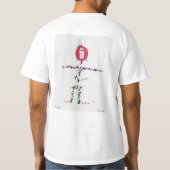 ルナBisonteの突き棒の元のロゴのデザイン Tシャツ (裏面)