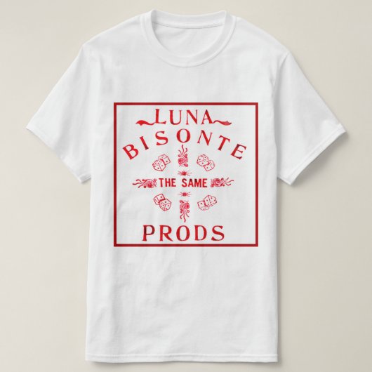 ルナBisonteの突き棒の元のロゴのデザイン Tシャツ (デザイン正面)
