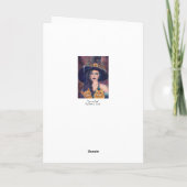 ルネさんの猫グリーティングカード付きハロウィン魔女 カード (裏面)