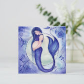 ルネによるパープルプレグナンシーベイビーシャワーの招待状 招待状 (スタンド正面)