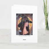 ルネによるフィロメナ・ハロウィーンの不気味な魔女カード カード (裏面)