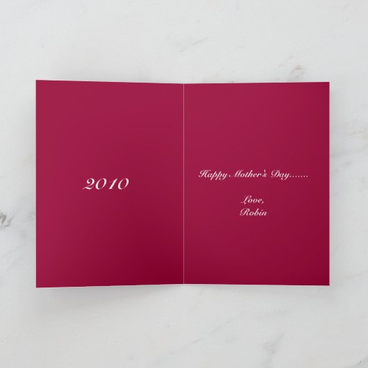 ルネの母の日カード カード (内部)