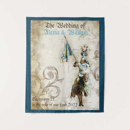 ルネサンスのおとぎ話のようなウェディング タペストリー (正面)