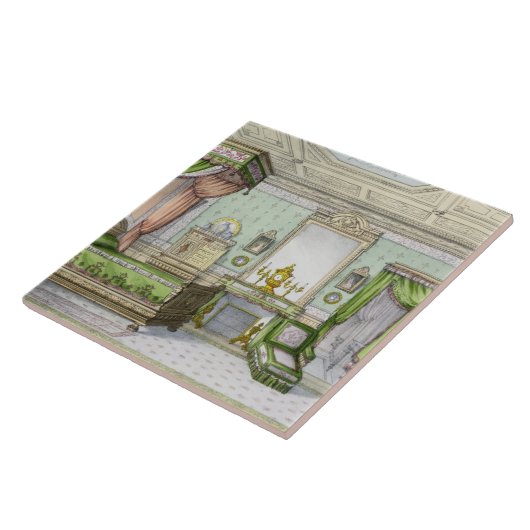 ルネサンスのスタイル(色のlitho)の寝室 タイル (側面)