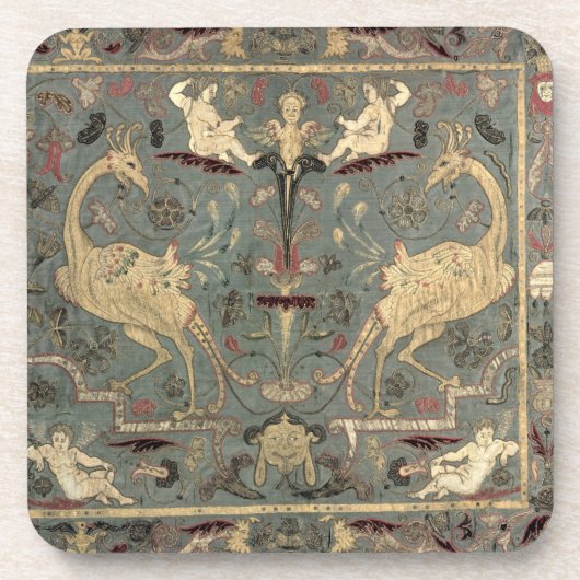 ルネサンスのデザイン、17世紀(絹)のValance コースター (正面)