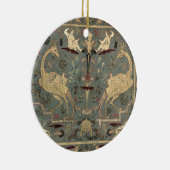 ルネサンスのデザイン、17世紀(絹)のValance セラミックオーナメント (右)