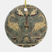 ルネサンスのデザイン、17世紀(絹)のValance セラミックオーナメント (裏面)