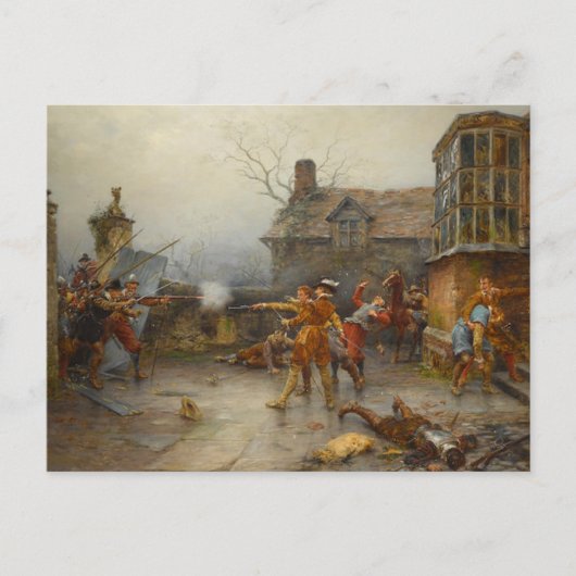 ルネサンスのプロット – ホルベヒハウスの最後のスタンド ポストカード (正面)