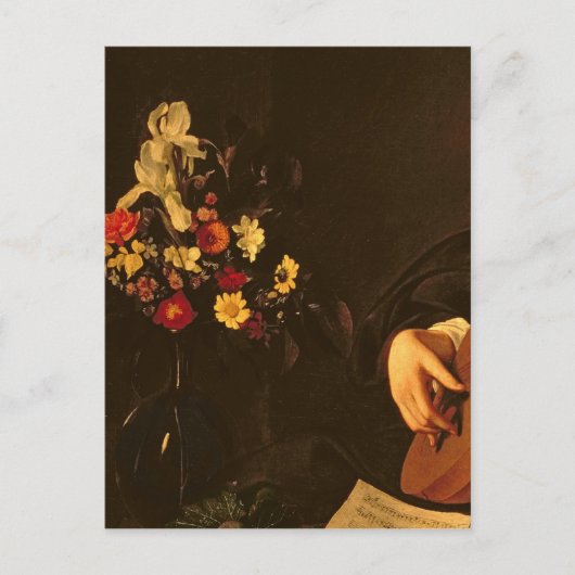 ルネサンスのリュート奏者、1595年頃 ポストカード (正面)