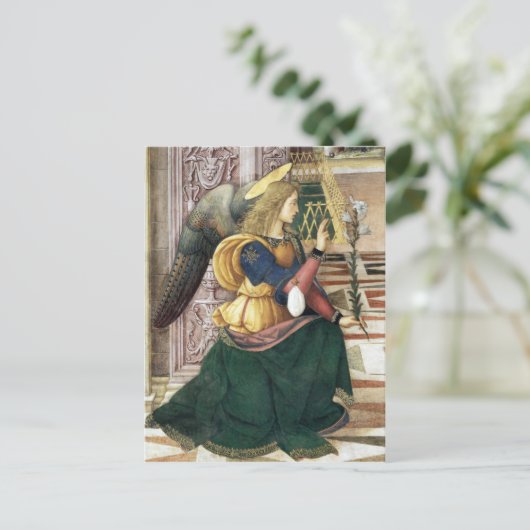 ルネサンスの天使のクリスマスの郵便はがきPinturicchio シーズンポストカード (スタンド正面)