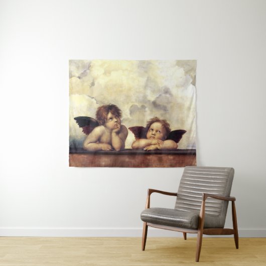 ルネサンスの天使 ラファエロ・サンジオ,翼のあるキューピッドたち タペストリー (インサイチュ(横))