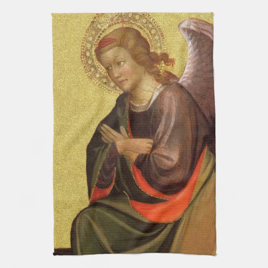 ルネサンスの天使 by マスター・オブ・ザ・バンビーノ・ヴィスポ キッチンタオル (縦)