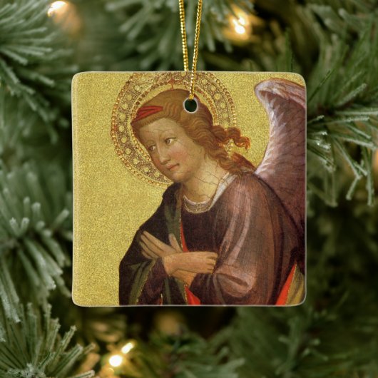 ルネサンスの天使 by マスター・オブ・ザ・バンビーノ・ヴィスポ セラミックオーナメント (ツリー)