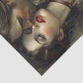 ルネサンスの恋人たちの情熱的なキス デコパージュ 薄葉紙 (詳細)