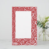 ルネサンスの赤い静止した 便箋 (スタンド正面)