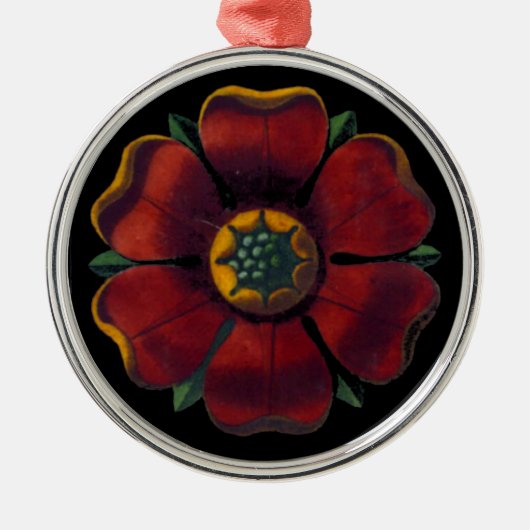 ルネサンスイタリアン様式ロゼットNo. 1 メタルオーナメント (正面)