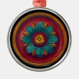 ルネサンスイタリアン様式ロゼットNo. 5 メタルオーナメント