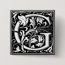 ルネサンススタイルアルファベット文字G – ピン