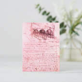 ルネサンス建築 , ピンク ポストカード (スタンド正面)