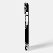 ルネサンス建築 モノグラム 黒 白 Case-Mate iPhoneケース (裏面 / 左)