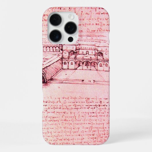 ルネサンス建築,建築家,エンジニア,ピンク iPhoneケース (裏面)