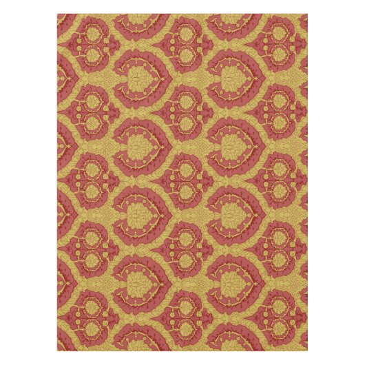 ルネサンス期の大きなダマスク， 52"x70" テーブルクロス (正面)