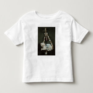 ルネサンス猫のペンダント トドラーTシャツ