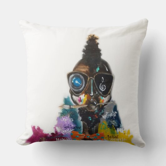 ルネサンス的教養人の装飾用クッション20" x 20" クッション (正面)