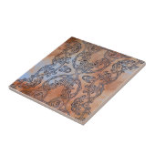 ルネサンス素朴スの地球の渦巻きと曲線 タイル (側面)