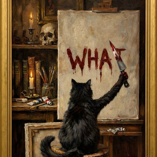 ルネサンス絵画の変わった猫 黒猫 何 iPhoneケース