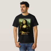 ルネサンス芸術 レオナルド・ダ・ヴィンチのモナ・リザ Tシャツ (正面フル)