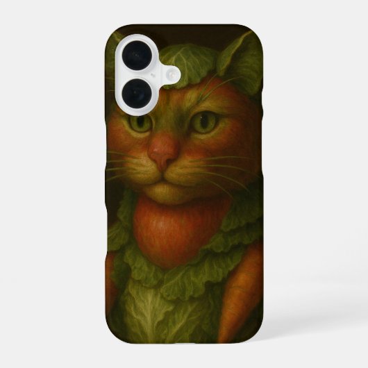 ルネサンス風 猫の肖像画 iPhone 16ケース (裏面)